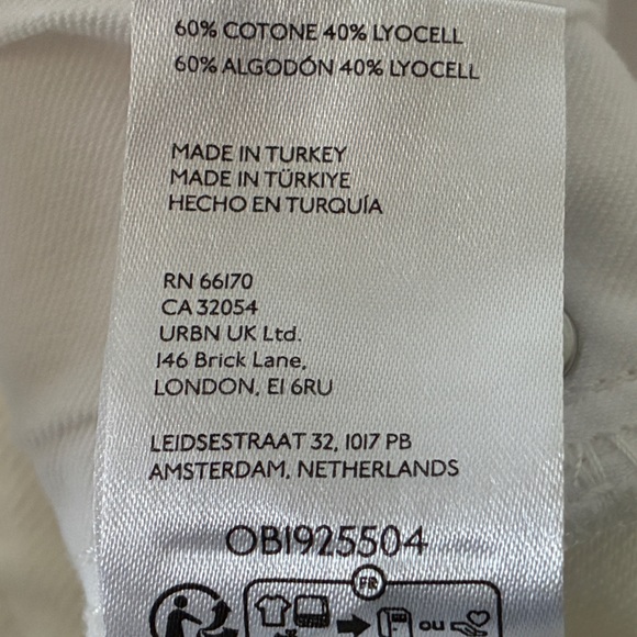 NWT Madi Pilcro Front Split White Denim Skirt - Raw Hem Size 6 - Picture 10 of 10